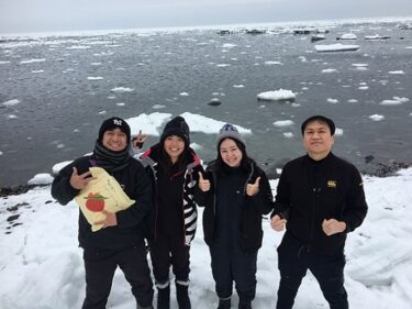 流氷ダイビング　1日目