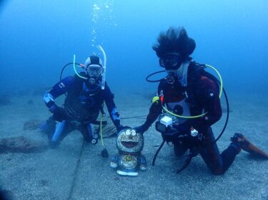 バレンタインデーに特訓ダイビング！