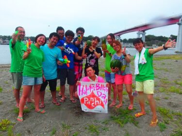 夏は海だ！　スイカだ！！